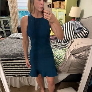 Likely Mini Dress in Blue with Flattering Silhouette